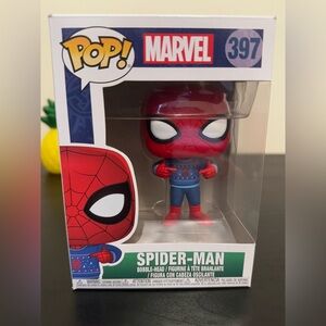 Funko Pop Marvel Holiday - Spider-Man Christmas Ugly Sweater 397
(UWU pose lol)